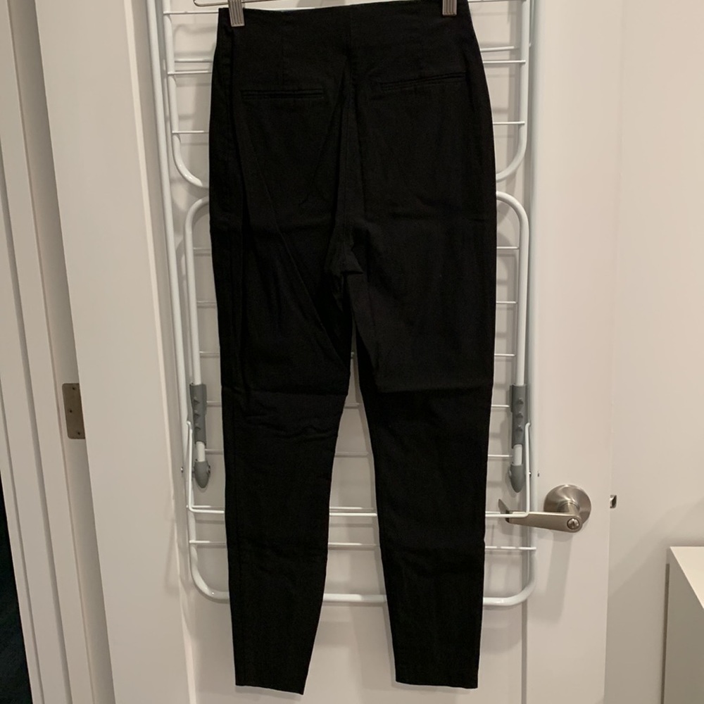 ASOS DESIGN Skinny High Waist Pants Black Size 4 Business Casual Trousers - Picture 4 of 6